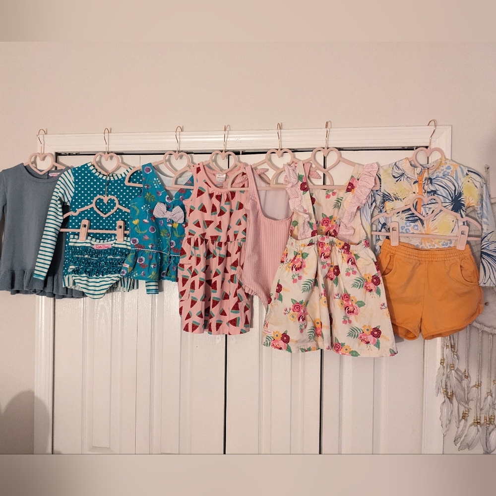 Girls 4/5 rufflebutts Hanna Andersson summer swim 9 piece bundle
